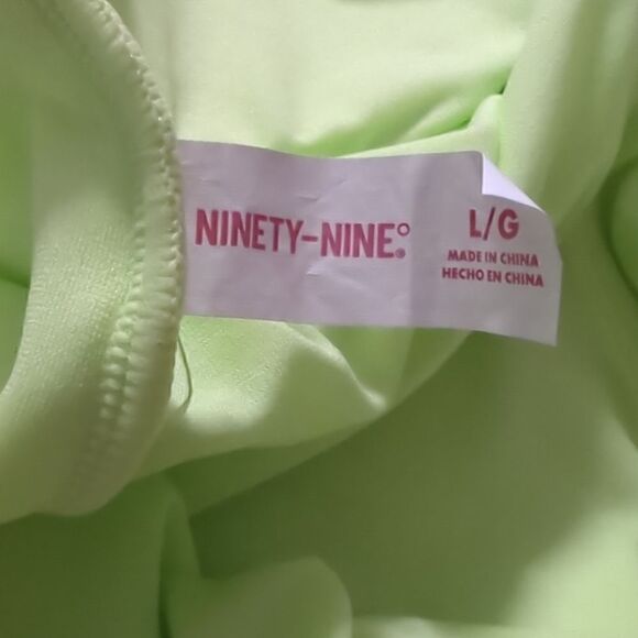 NWT Ninety Nine Degrees Green One Piece Swimsuit - Picture 4 of 5